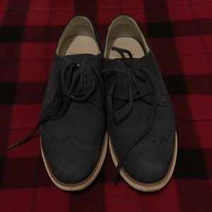 Blue Suede Cole Haan Oxfords